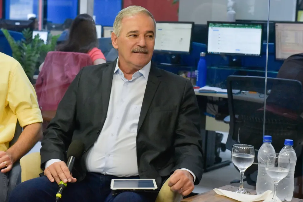 O ex-prefeito de Linhares Guerino Zanon, em 2022, quando foi candidato ao governo do Espírito Santo pelo PSD